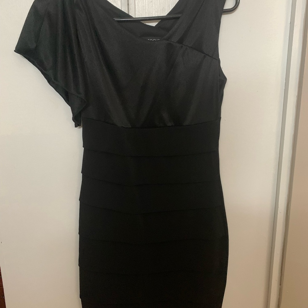 Black cocktail dress